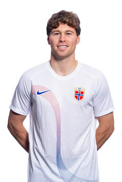 Emil Breivik of the Norwegian national football team poses