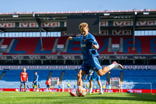 Martin Ødegaard of the Norwegian national football team