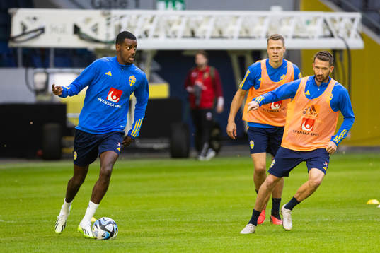 Alexander Isak, Viktor Claesson, and Marcus Rohdén of
