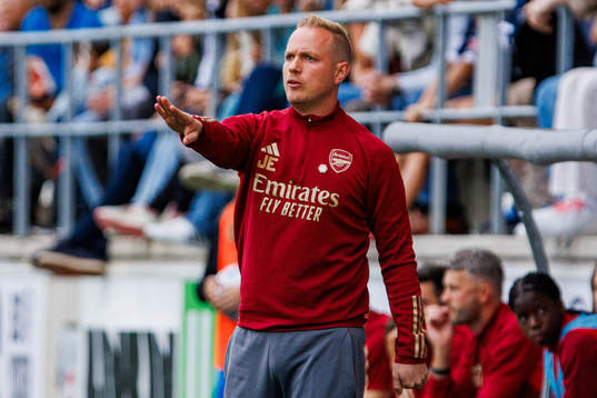 Head coach Jonas Eidevall of Arsenal