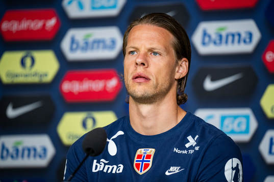 Goalkeeper Ørjan Håskjold Nyland of the Norwegian