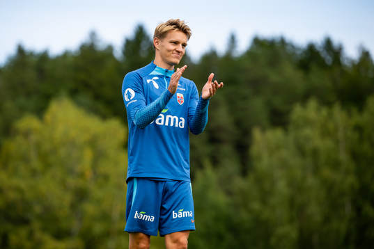 Martin Ødegaard of the Norwegian national football team
