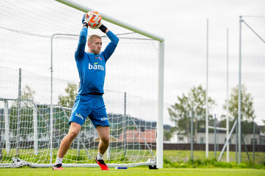 Goalkeeper Egil Selvik of the Norwegian national football