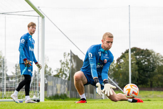 Goalkeeper Egil Selvik of the Norwegian national football