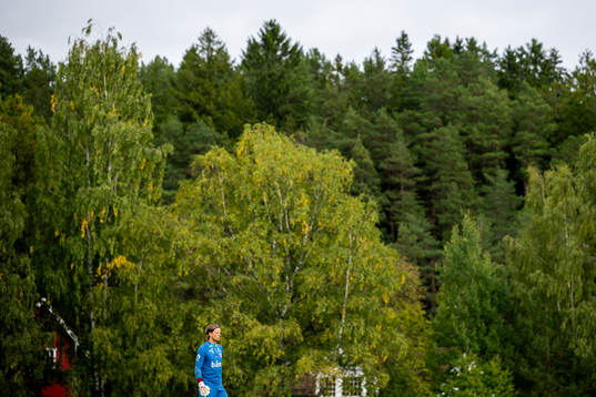 Goalkeeper Ørjan Håskjold Nyland of the Norwegian