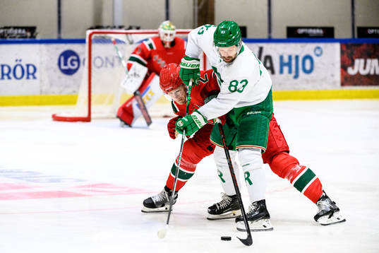 Frölundas Christian Folin och Rögles Riley Sheen