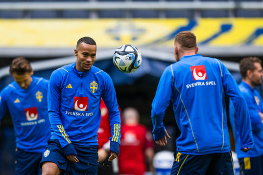 Robin Quaison of the Swedish national football team