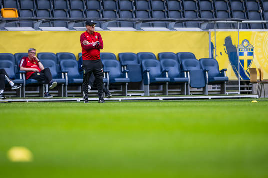 Head coach Janne Andersson of the Swedish national football