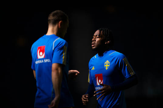 Anthony Elanga of the Swedish national football team