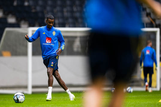 Alexander Isak of the Swedish national football team