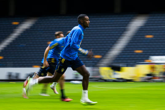 Alexander Isak of the Swedish national football team
