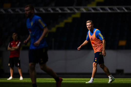 Carl Starfelt of the Swedish national football team