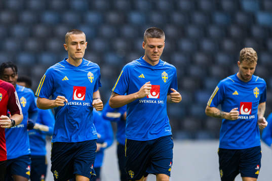 Gustaf Lagerbielke and Emil Holm of the Swedish national