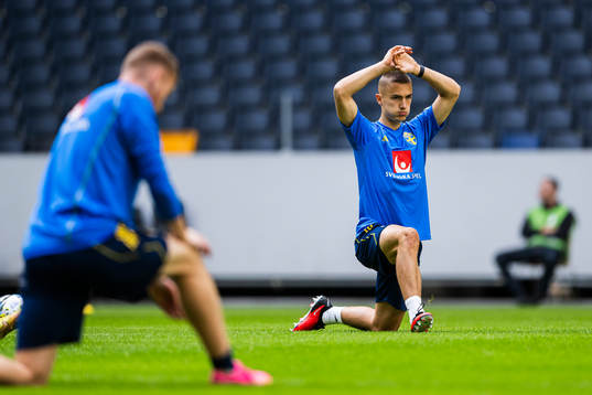Gustaf Lagerbielke of the Swedish national football team