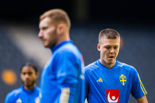 Emil Holm of the Swedish national football team