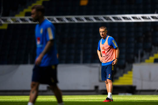 Gustaf Lagerbielke of the Swedish national football team