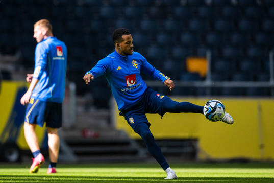 Martin Olsson of the Swedish national football team