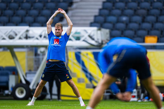Samuel Gustafson of the Swedish national football team