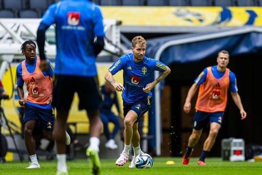 Samuel Gustafson of the Swedish national football team