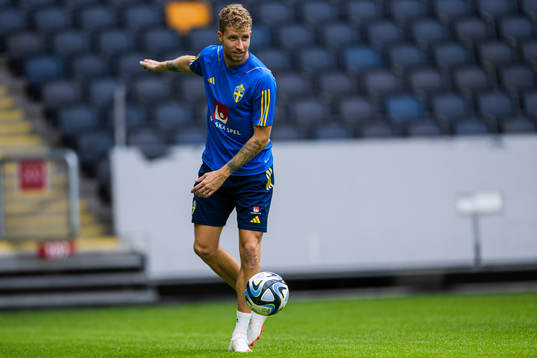 Samuel Gustafson of the Swedish national football team