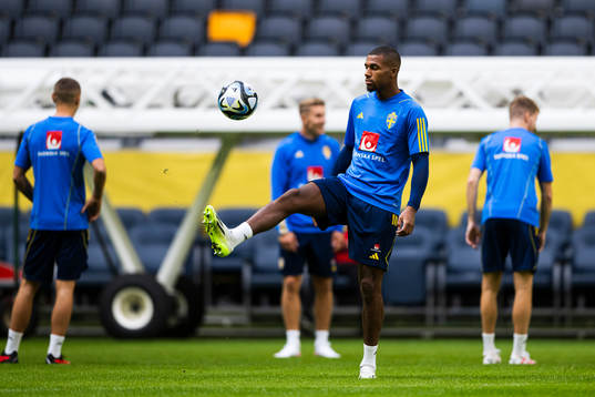 Isak Hien of the Swedish national football team