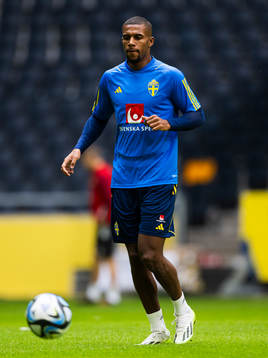 Isak Hien of the Swedish national football team
