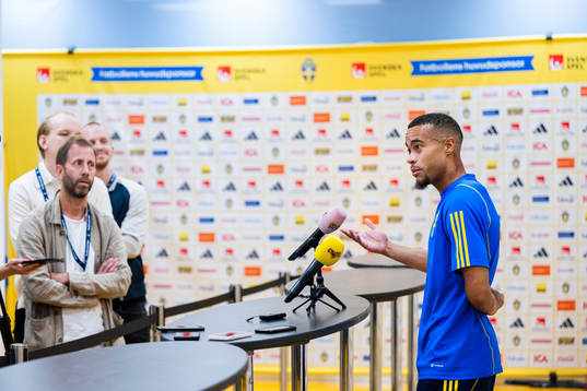 Robin Quaison of the Swedish national football team