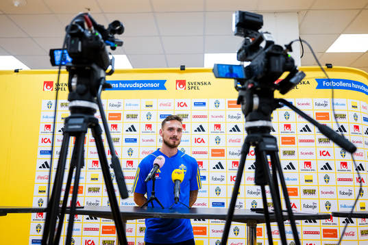 Linus Wahlqvist Egnell of the Swedish national football team
