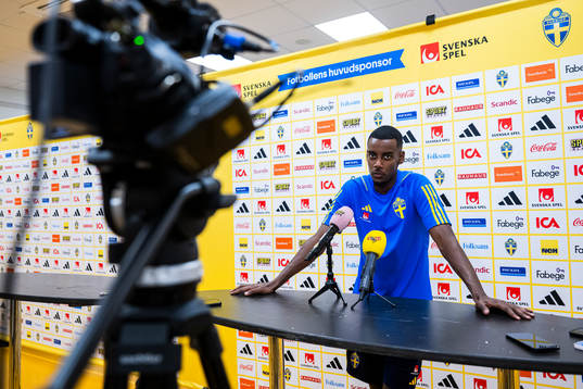 Alexander Isak of the Swedish national football team