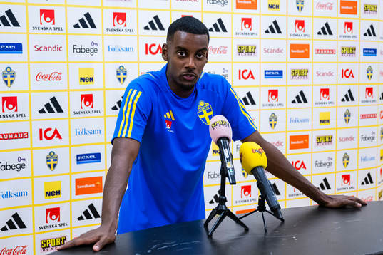 Alexander Isak of the Swedish national football team