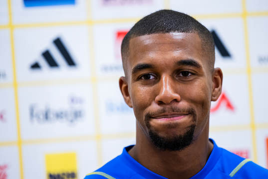 Isak Hien of the Swedish national football team