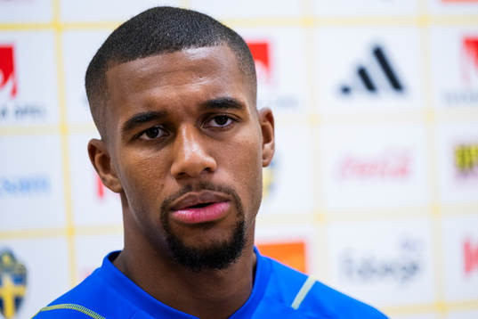 Isak Hien of the Swedish national football team