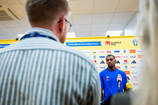 Isak Hien of the Swedish national football team