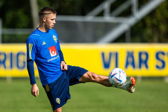 Jacob Ondrejka of the Swedish under-21 national football