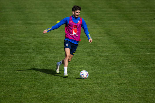 Armin Gigovic of the Swedish under-21 national football team