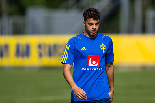 Yasin Ayari of the Swedish under-21 national football team