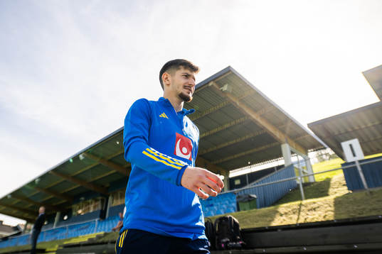 Armin Gigovic of the Swedish under-21 national football team