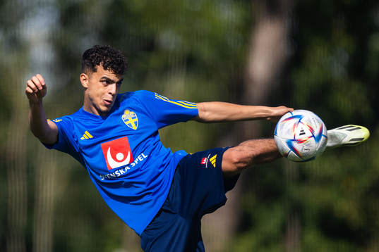 Yasin Ayari of the Swedish under-21 national football team