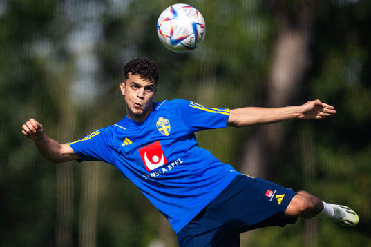 Yasin Ayari of the Swedish under-21 national football team