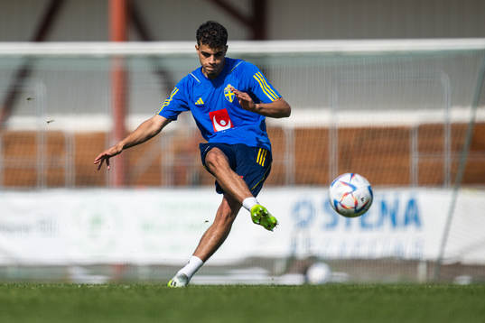 Yasin Ayari of the Swedish under-21 national football team