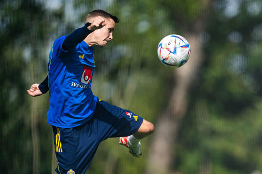 Jacob Ondrejka of the Swedish under-21 national football
