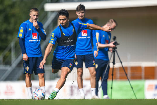 Jusef Erabi of the Swedish under-21 national football team