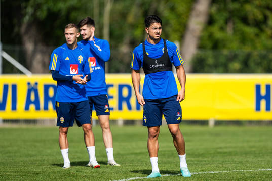 Jusef Erabi of the Swedish under-21 national football team