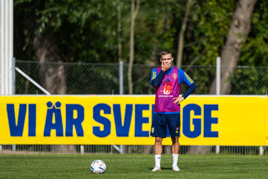 Jacob Ondrejka of the Swedish under-21 national football