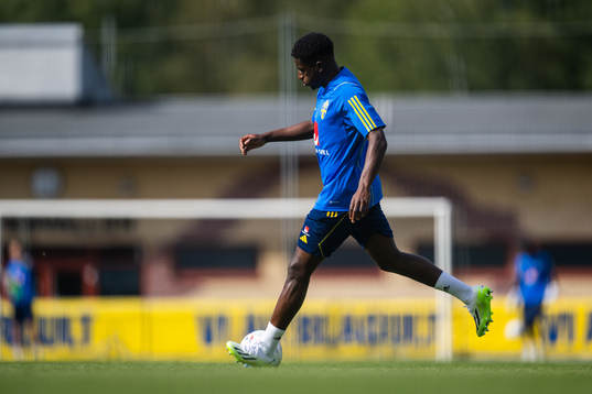 Josafat Mendes of the Swedish under-21 national football