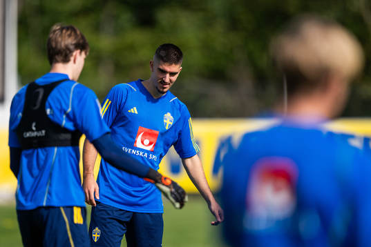 Mayckel Lahdo of the Swedish under-21 national football team