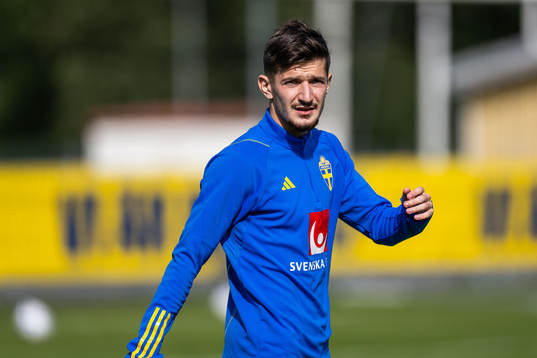 Armin Gigovic of the Swedish under-21 national football team