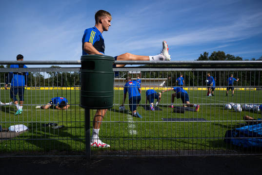 Casper Widell of the Swedish under-21 national football team