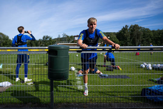 Casper Widell of the Swedish under-21 national football team