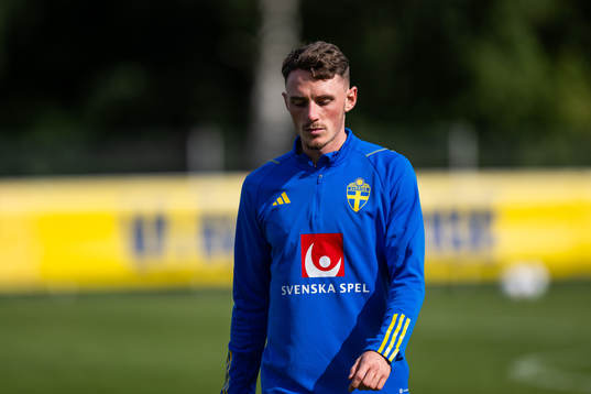 Noah Persson of the Swedish under-21 national football team